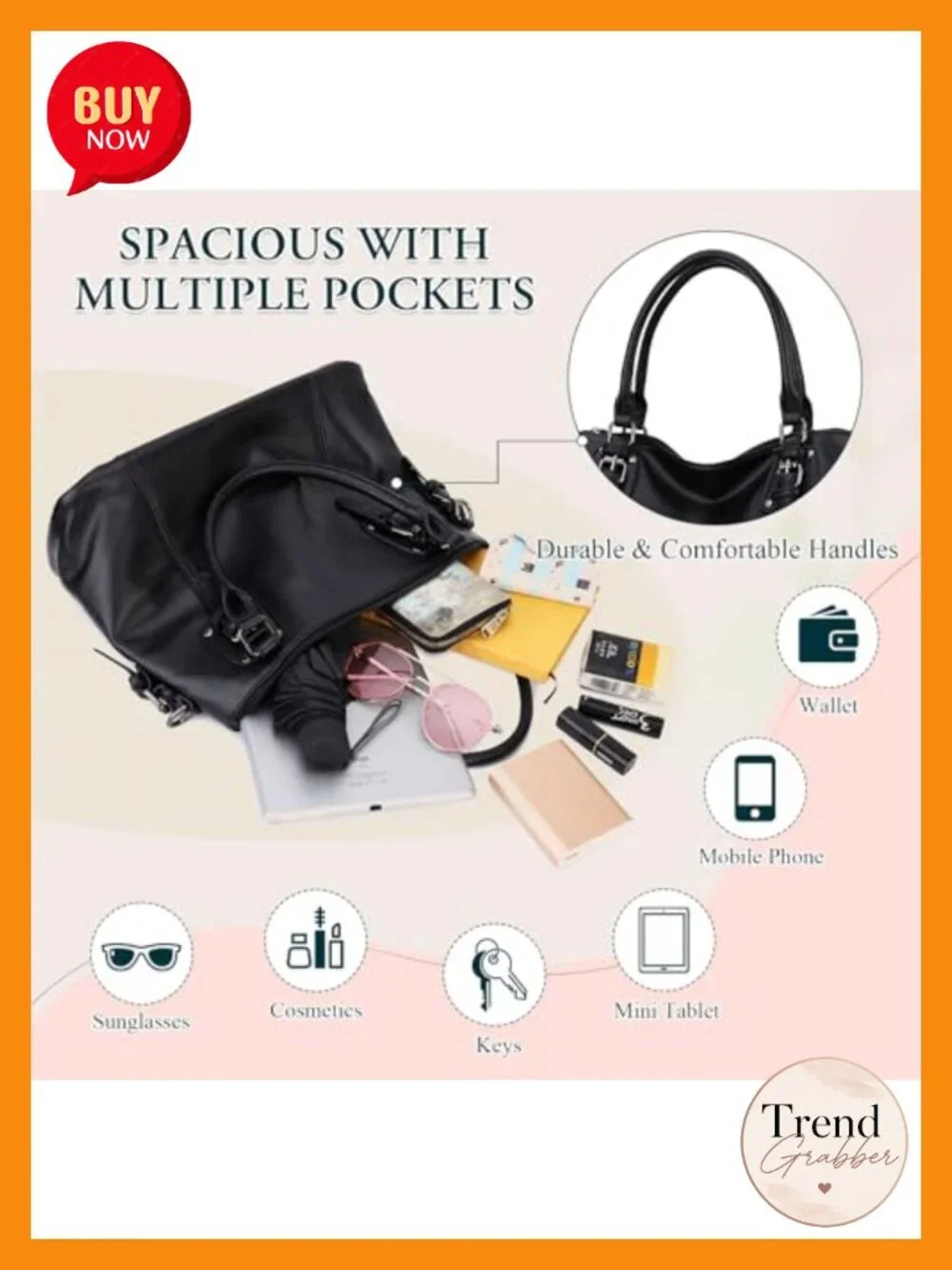 Faux Leather Hobo Bag Women Tote Shoulder Crossbody Purse Satchel Handbag